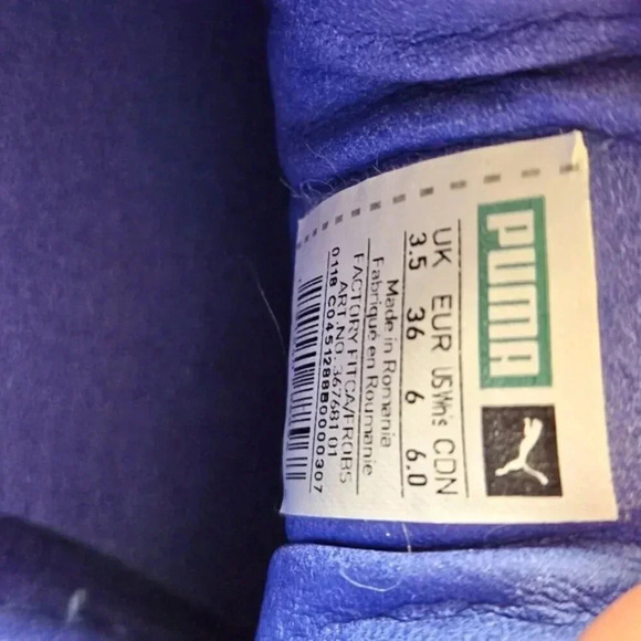 Fenty Rihanna x Puma Women's Sporty Blue Sneakers Shoes Size 6. - Picture 16 of 16